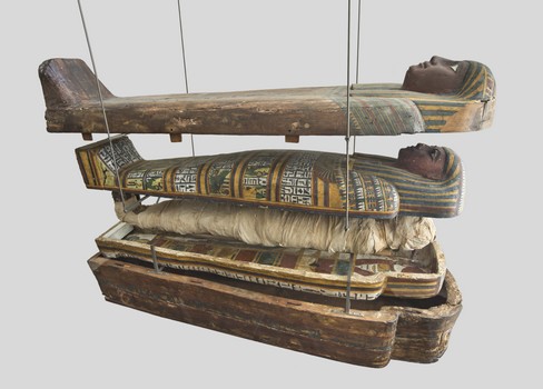 Sarcophages – Sous les étoiles de Nout (cercueils emboîtés d’Ousirmes)