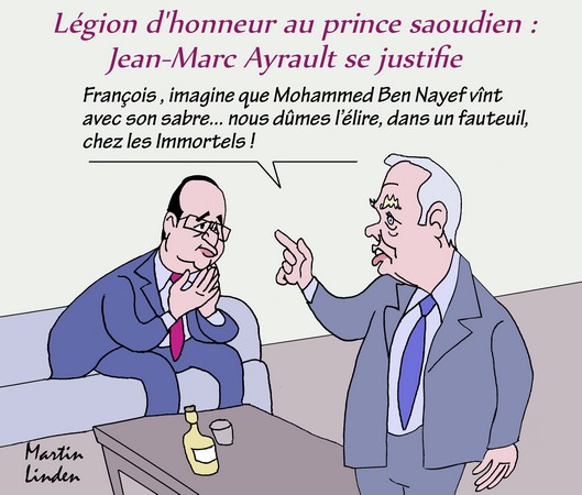 Hollande décore un Saoudien