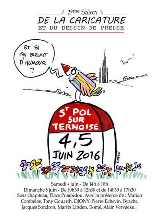 Salon du dessin de Presse 2016 à Saint-Pol sur Ternoise dans le Pas-de-Calais (1)