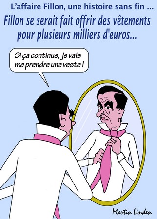 Fillon et ses vêtements offerts